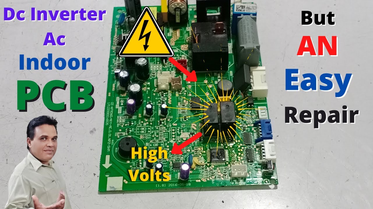 How to Repair Dc Inverter Ac Indoor Pcb Board - An Easy One | Inverter