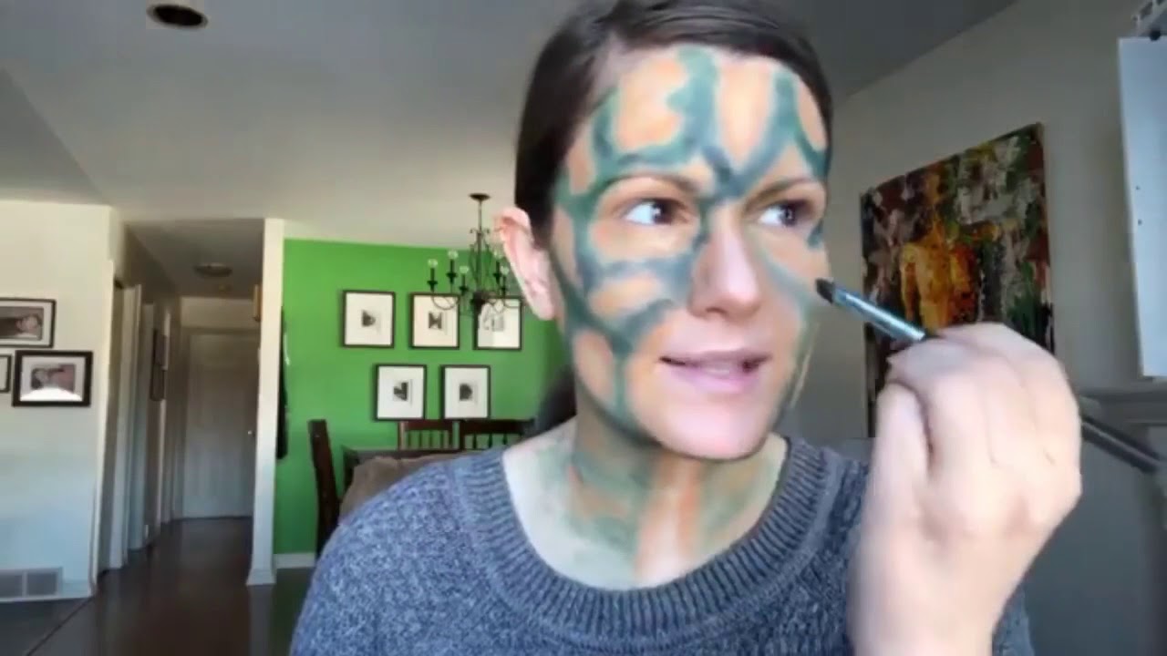 Halloween Snake or Medusa Makeup Tutorial - YouTube