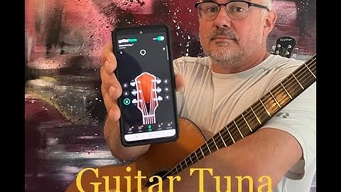 How to tune your guitar in standard E Tunning using your phone with a review of Guitar TUNA APP