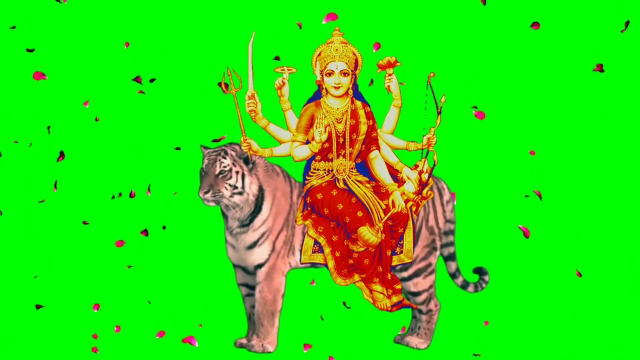 Durga ji PNG effects green screen video  Full HD