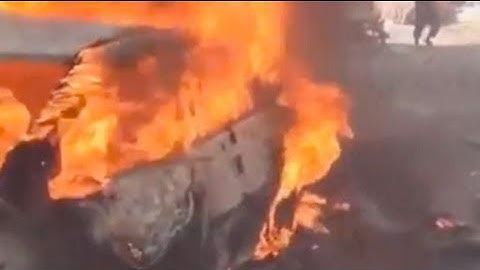 Syria bombing: dramatic aftermath of blast in Kafranbel, Idlib