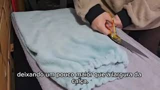 Transformei uma manta soft em um pijama quentinho e confortável, PARTE 1 screenshot 5