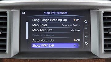 2018 INFINITI QX60 - Navigation Settings (if so equipped)