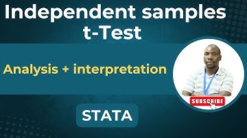 Independent Samples t-Test in Stata