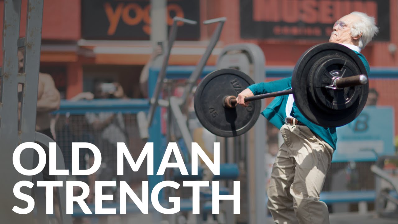 Old Man Strength At Muscle Beach 