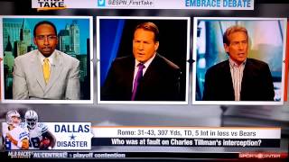 Skip Bayless takes the ultimate low blow on Eric Mangini