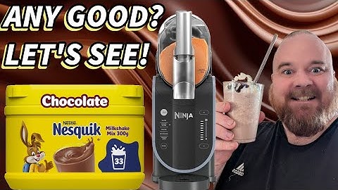 Ninja Slushi Nesquik chocolate Milkshake Review!