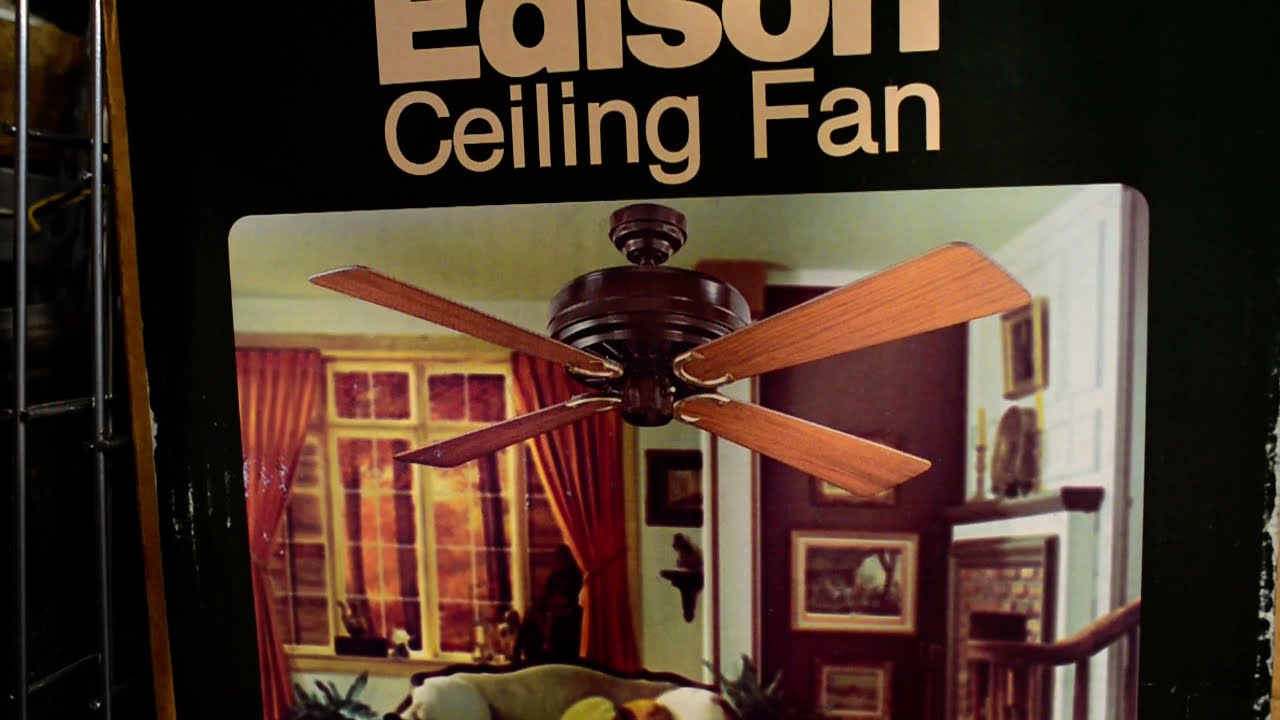 Edison/Toastmaster 52" BeltDrive Ceiling Fan YouTube