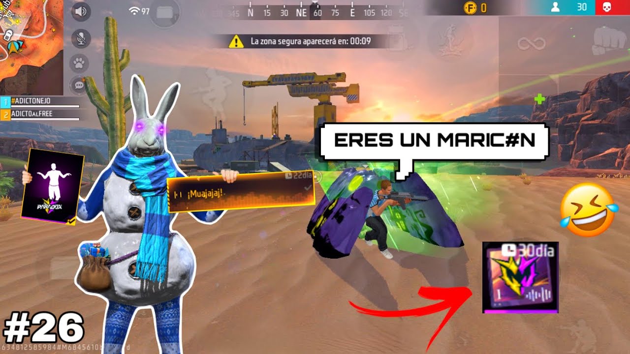 Encerrando a jugadores con PAREDES en FREE FIRE #26 (Probamos Paquete de Voz de “LUZ Y SOMBRA”)