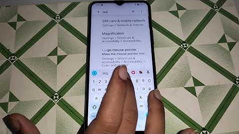 accessibility setting Vivo Y33T, Vivo Y33T me large mouse pointer on off kaise kare