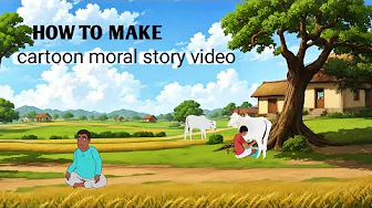 Cartoon video kaise banay | hindi moral story kaise banay 2D animation video kaise banay