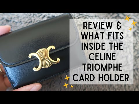 Celine Triomphe Compact Wallet with Detachable Card Holder Review