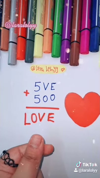 5VE   500= love ❤ | tiktok video