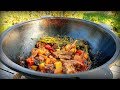 БАРАНИНА С ОВОЩАМИ | В КАЗАНЕ НА КОСТРЕ | LAMB WITH VEGETABLES IN A CAULDRON ON THE FIRE