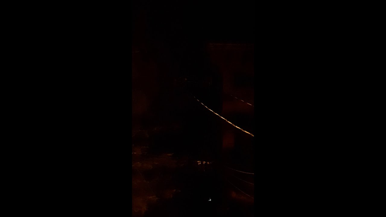 Heat lightning at night