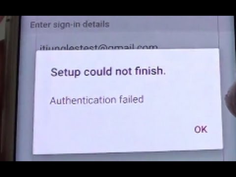 FIXED: Gmail Setup Error Authentication Failed on Samsung Galaxy S6 Edge
