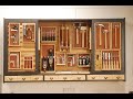 Hand Tool Cabinet/ French cleat/ Picture frame tool holders/ Shop organisation