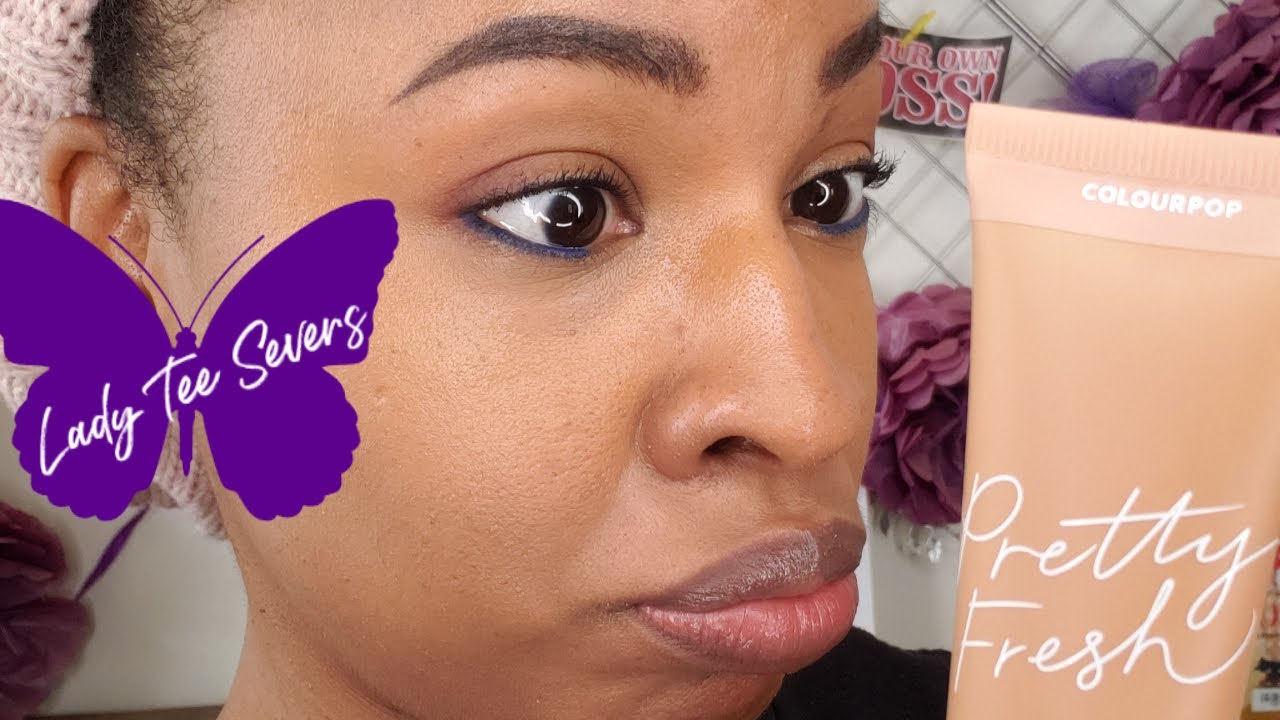 ColourPop Pretty Fresh Hyaluronic Tinted Moisturizer on DARK, OILY skin