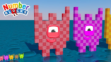 Looking for Numberblocks New Episode 100 vs 100.000 BIGGEST Numberblocks Comparison