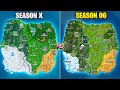 Fortnite Chapter 1 Season X vs Chapter 4 Season OG (2019 vs 2023)