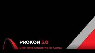 Rich text reporting in Sumo