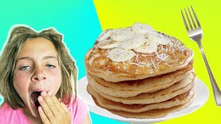 How To Make Banana Pancake Recipe With Chef Ava | Breakfast In Bed | Kids Cooking and Crafts