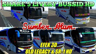 Share 5 Livery Bussid Sumber alam HD Efek 3D SR-1 & OLD LEGACY