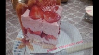 شارلوت بالفراولة سهلة وبدووووون فرن / charlotte aux fraises