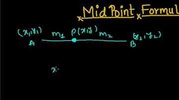 Midpoint Formula   Coordinate Geometry
