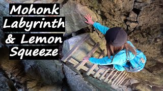 Mohonk Labyrinth and Lemon Squeeze Trail (hike & rock scramble by the Mohonk Mountain House in NY!)