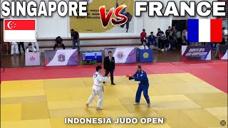 Aaron Ng Sgp Vs Plantard Fra Indonesia International Judo Open