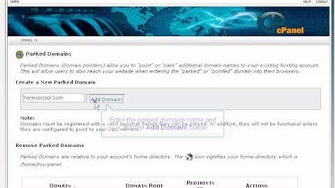 Setting Parked Domains