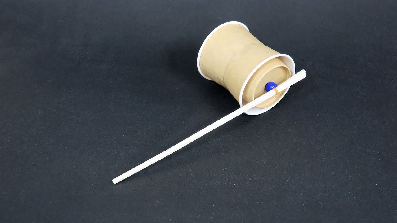 作って試す　糸巻戦車　紙コップ編