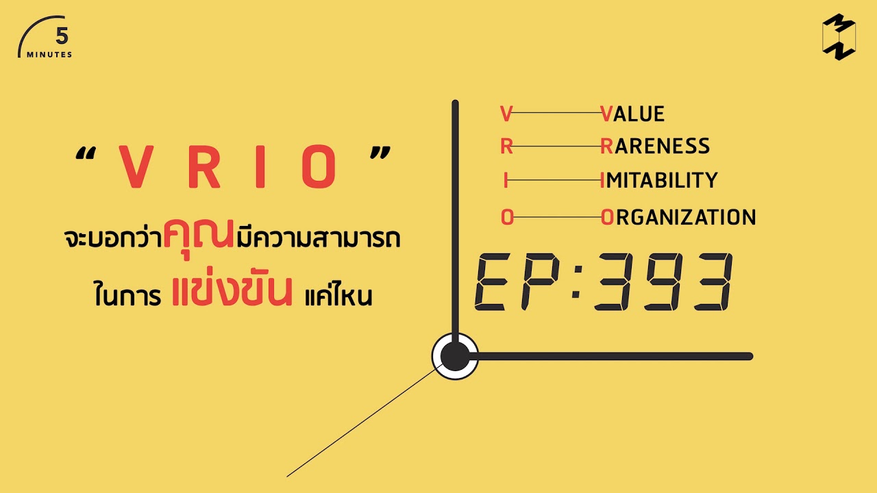 VRIO จะบอกว่าคุณมีความสามารถในการแข่งขันแค่ไหน | 5 Minutes Podcast EP.393