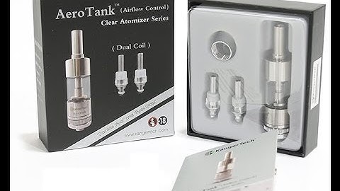 Kanger Aerotank Adjustable Airflow Pyrex Glass Dual Coil Tank System