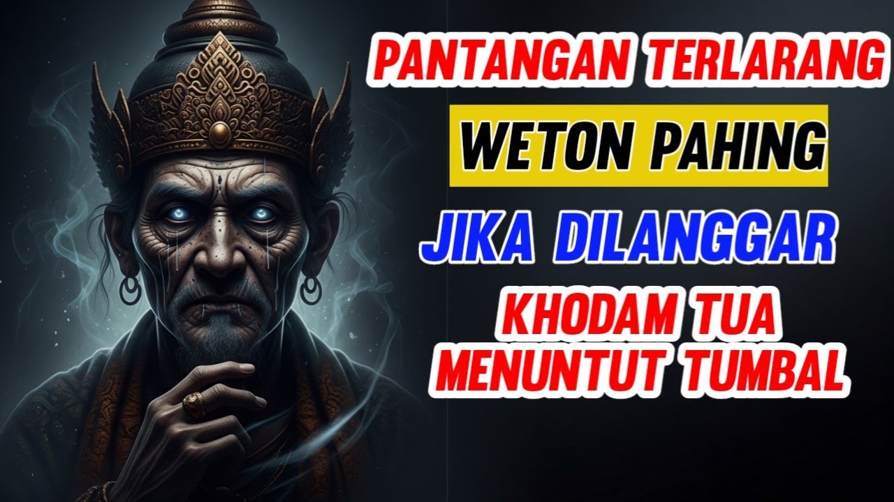 PANTANGAN TERLARANG! Jika Weton PAHING Melanggarnya, KHODAM TUA Bisa Menuntut TUMBAL! - MAKNA WETON