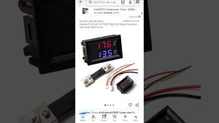 DC 100V 100A LED Digital Ammeter-Voltmeter With Shunt #Dcmeter #solar #shorts