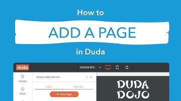 How to Add a Page in Duda | Duda Dojo