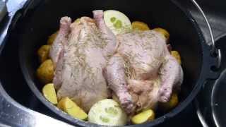 ダッチオーブンで丸鶏を焼いてみた ローストチキン Youtube