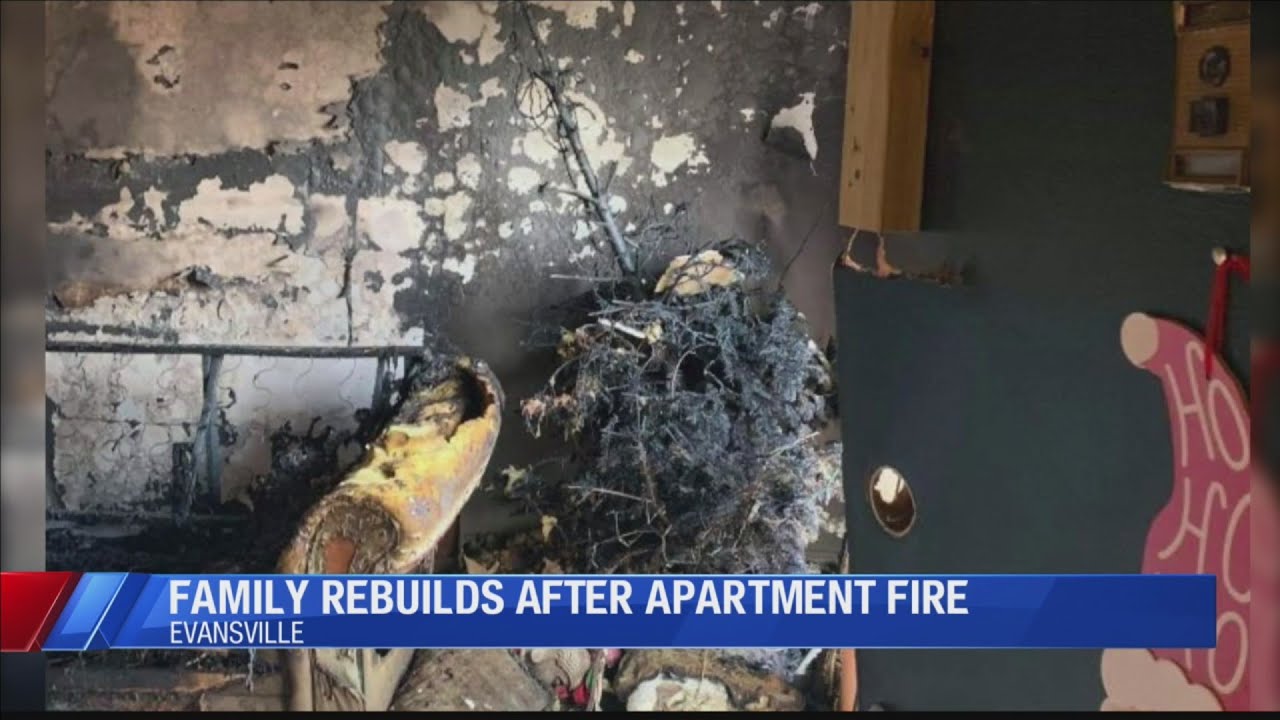 Evansville family displaced after apartment fire - YouTube