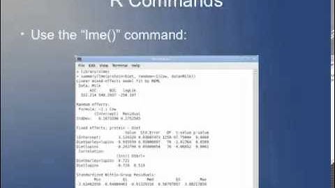 BIOS 610 2013, Lecture 38 - Mixed Effects Models