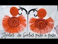 Aretes  de borlas paso a paso   #aretes #handmadeearring