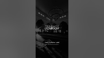 ﴿ أَلا إِنَّ حِزبَ اللَّهِ هُمُ المُفلِحونَ﴾ القارئ عبدالرحمن بن شعيب