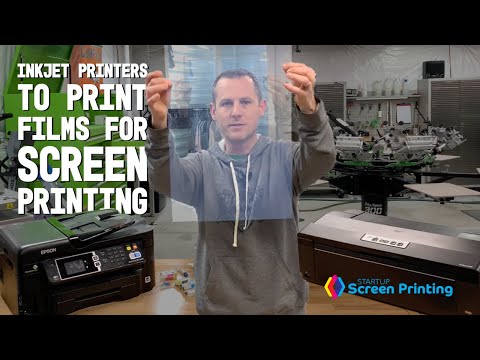 Les imprimantes à jet d'encre que j'utilise pour imprimer des films pour la sérigraphie