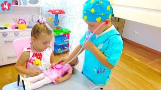 Miss Polly Had A Dolly Nursery Rhymes , Songs For Kids From Nil And Nelly