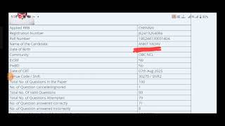My ntpc ug score card 2025  ntpc under graduate scorecard