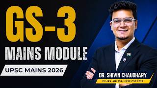 GS 3 Mains Module For UPSC MAINS 2026