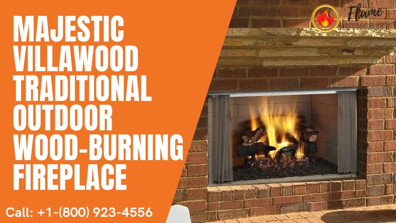 Majestic Villawood Traditional Outdoor WoodBurning Fireplace YouTube