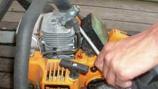 Chainsaw tune up with Mr  Hand