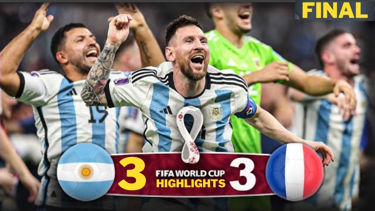 Fifa World Cup final highlights 2022 Argentina Vs France Top scores